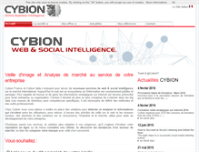 Tablet Screenshot of cybion.fr