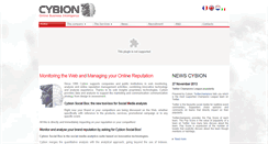 Desktop Screenshot of cybion.com